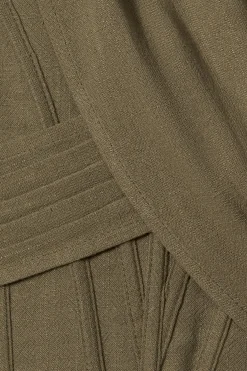 Olive Coastal Bliss Linen Bustier*JLUXLABEL Online