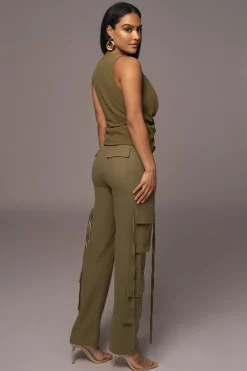 Olive Elicia Linen Top*JLUXLABEL Best