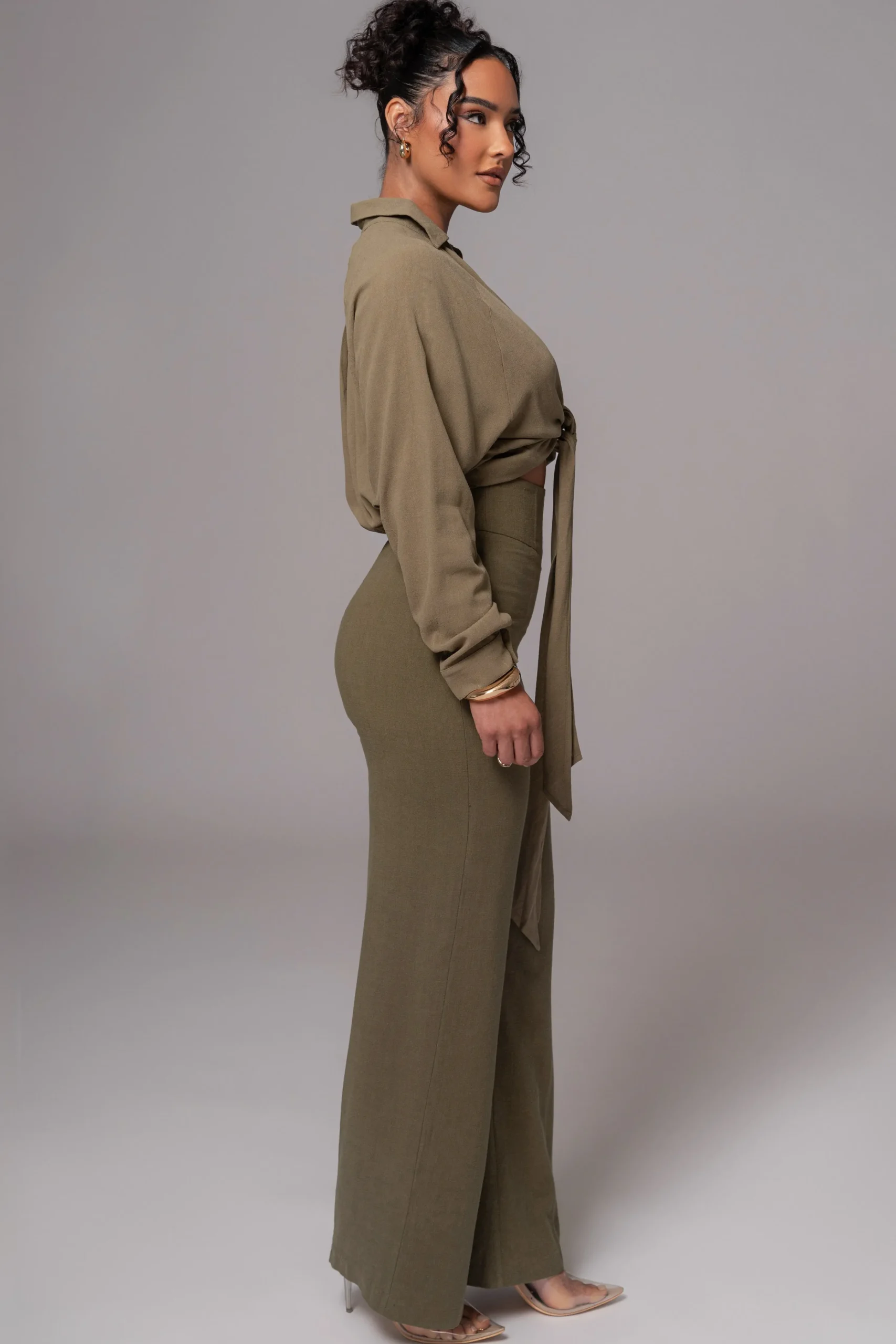 Olive Explorer Linen Pants*JLUXLABEL Fashion