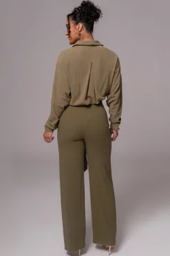 Olive Explorer Linen Pants*JLUXLABEL Fashion