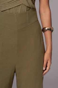 Olive Explorer Linen Pants*JLUXLABEL Fashion