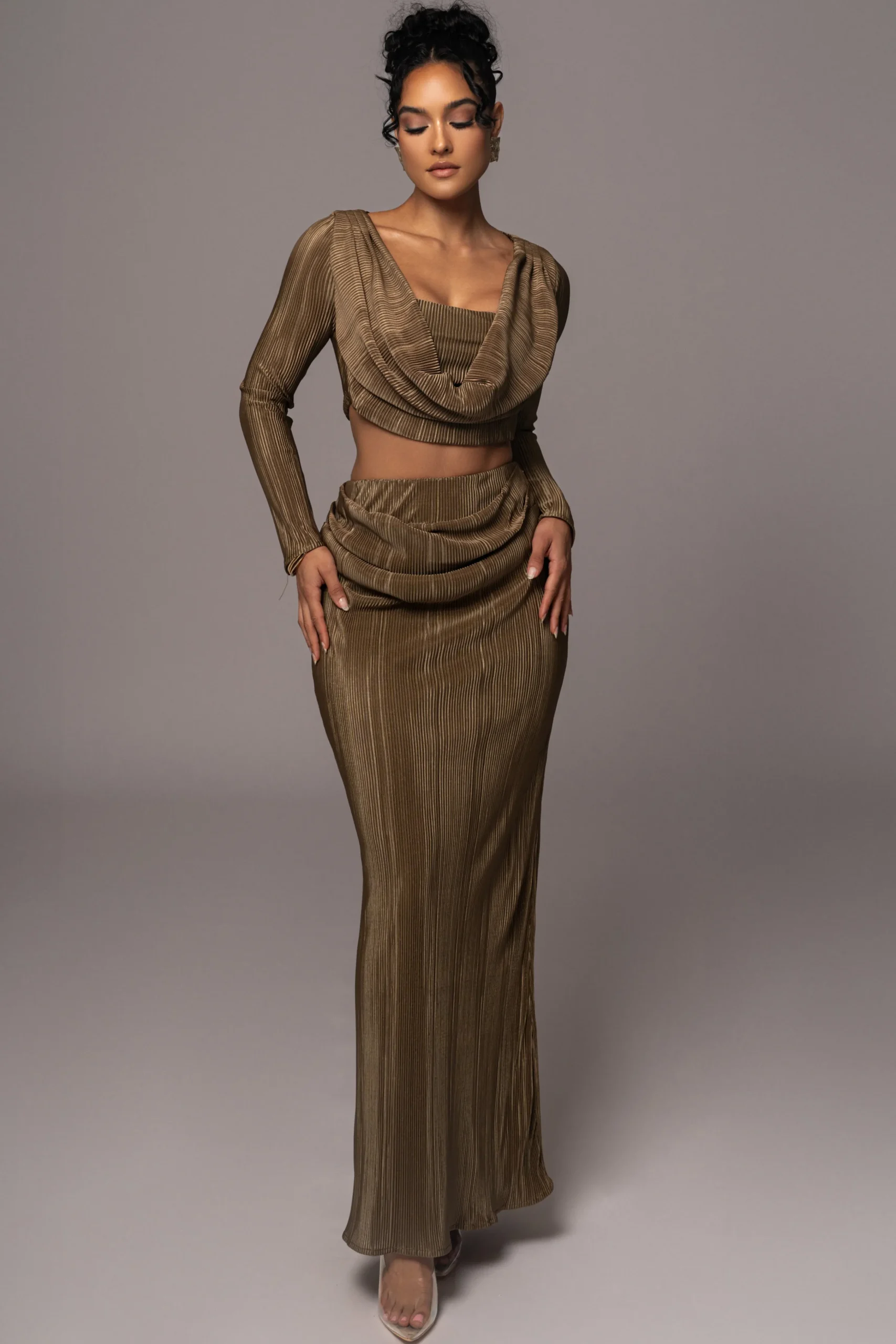 Olive Haidyn Skirt Set*JLUXLABEL Fashion