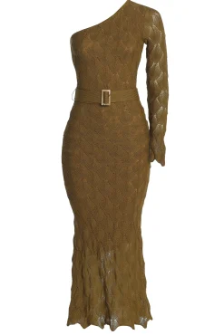 Olive La Costa One Shoulder Dress*JLUXLABEL Clearance