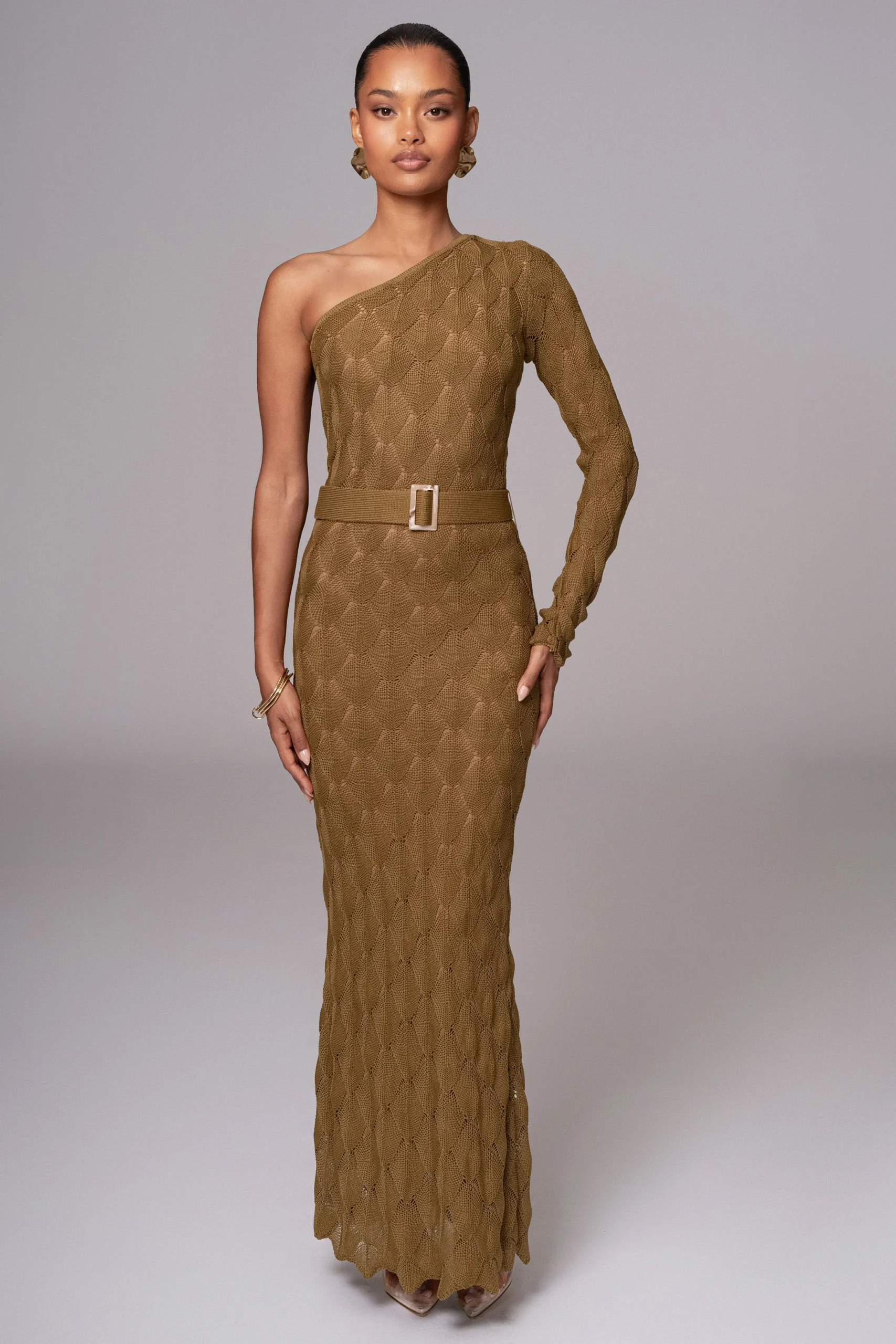 Olive La Costa One Shoulder Dress*JLUXLABEL Clearance