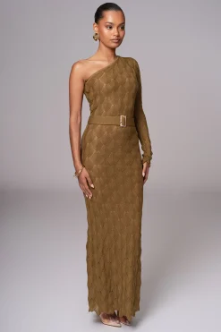 Olive La Costa One Shoulder Dress*JLUXLABEL Clearance