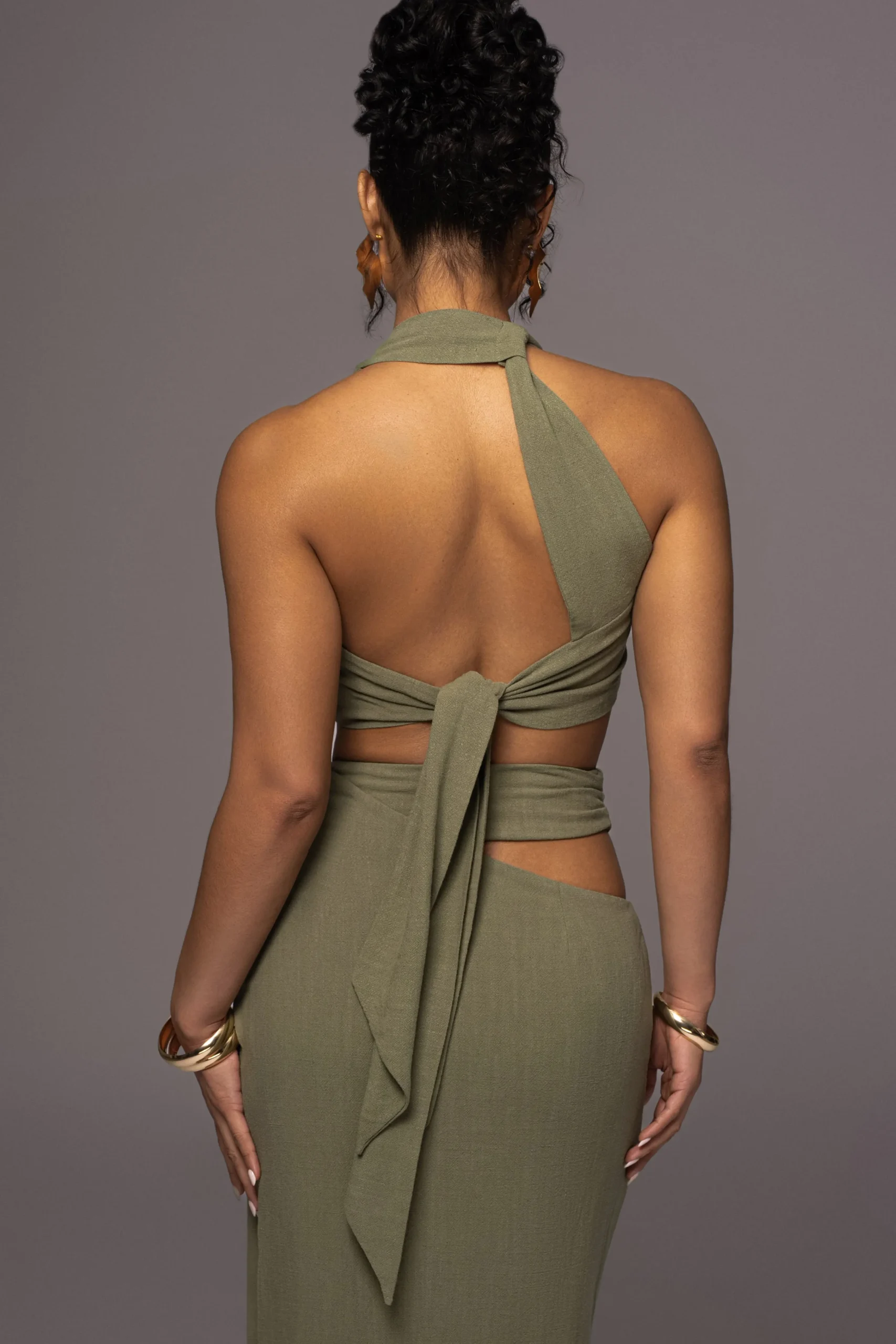 Olive New Age Two Piece Skirt Set*JLUXLABEL Sale