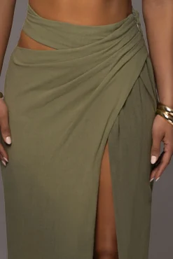 Olive New Age Two Piece Skirt Set*JLUXLABEL Sale