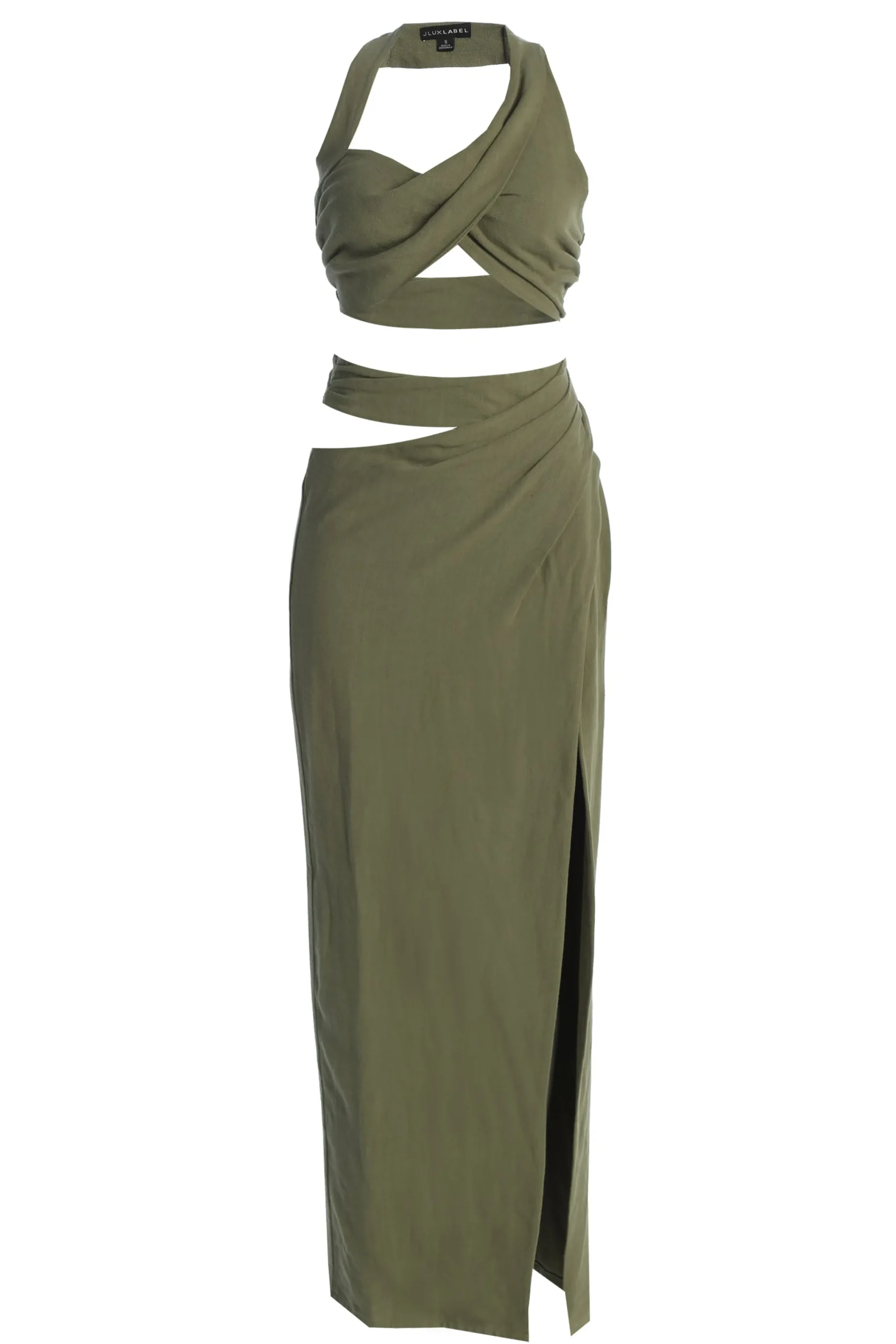 Olive New Age Two Piece Skirt Set*JLUXLABEL Sale