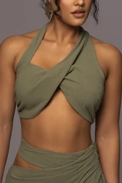 Olive New Age Two Piece Skirt Set*JLUXLABEL Sale