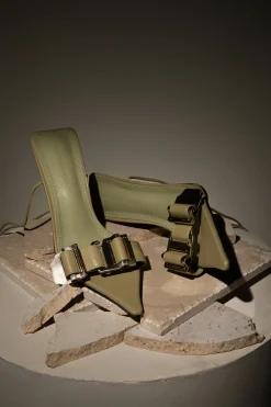 Olive Regal Pointed Toe Heels*JLUXLABEL Discount