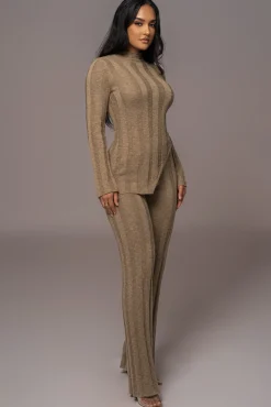 Olive Take A Chance Ribbed Pant Set*JLUXLABEL Clearance