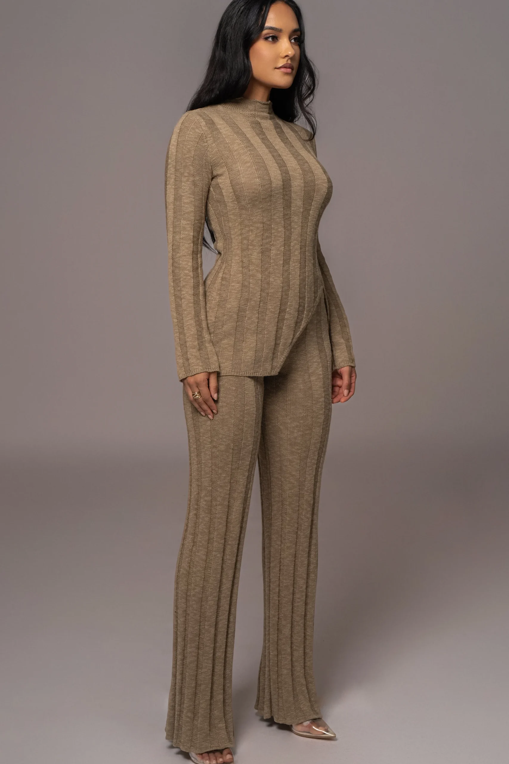 Olive Take A Chance Ribbed Pant Set*JLUXLABEL Clearance