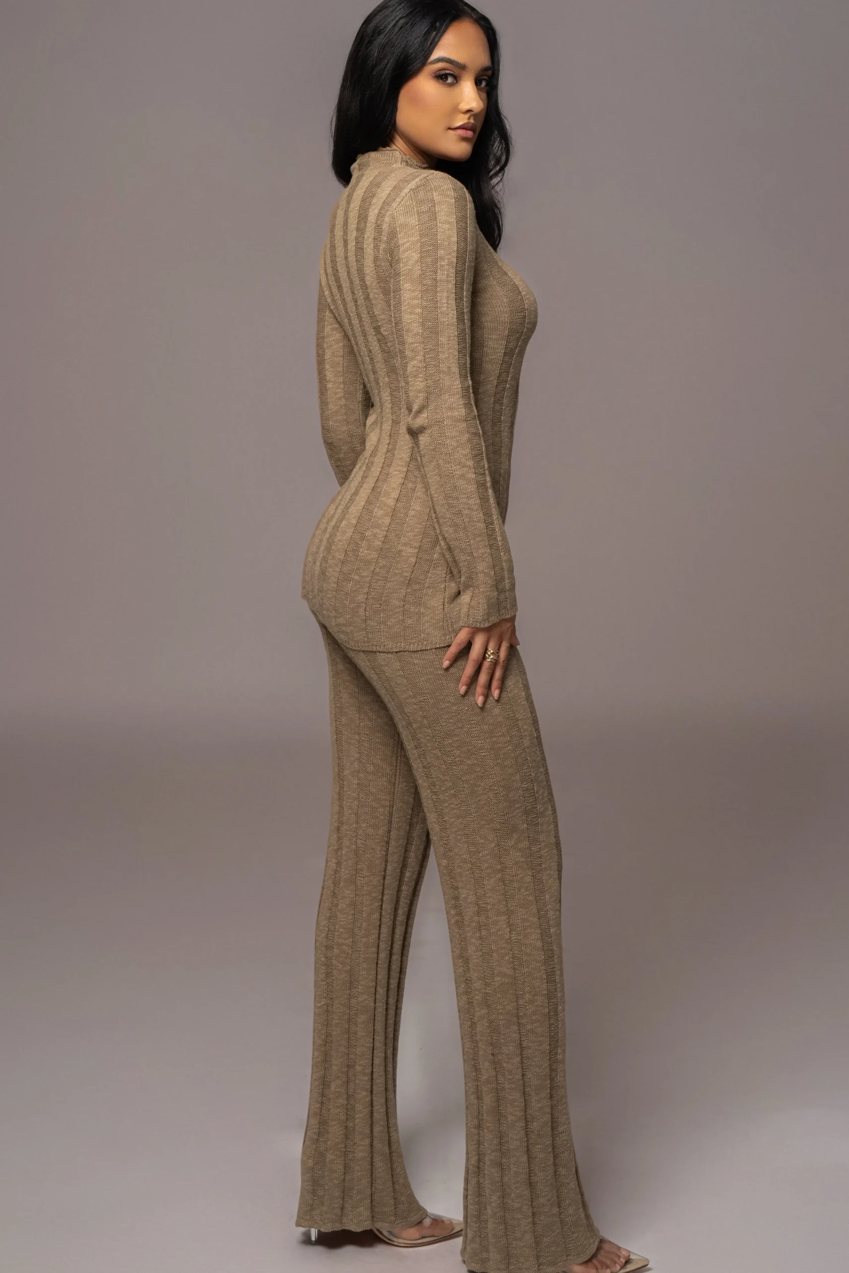 Olive Take A Chance Ribbed Pant Set*JLUXLABEL Clearance