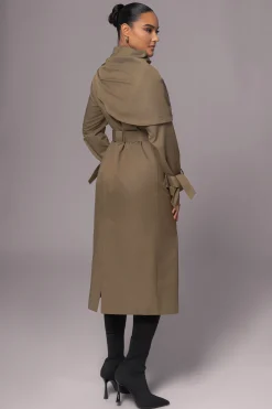 Olive The Classic Trench Coat*JLUXLABEL Hot