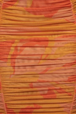 Orange Costa Rica Floral Skirt*JLUXLABEL Outlet