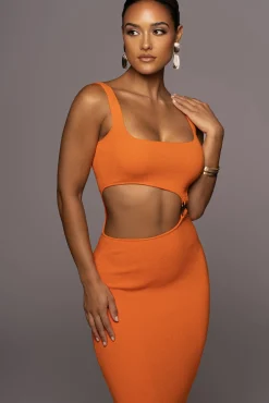 Orange Time After Time Dress*JLUXLABEL Hot