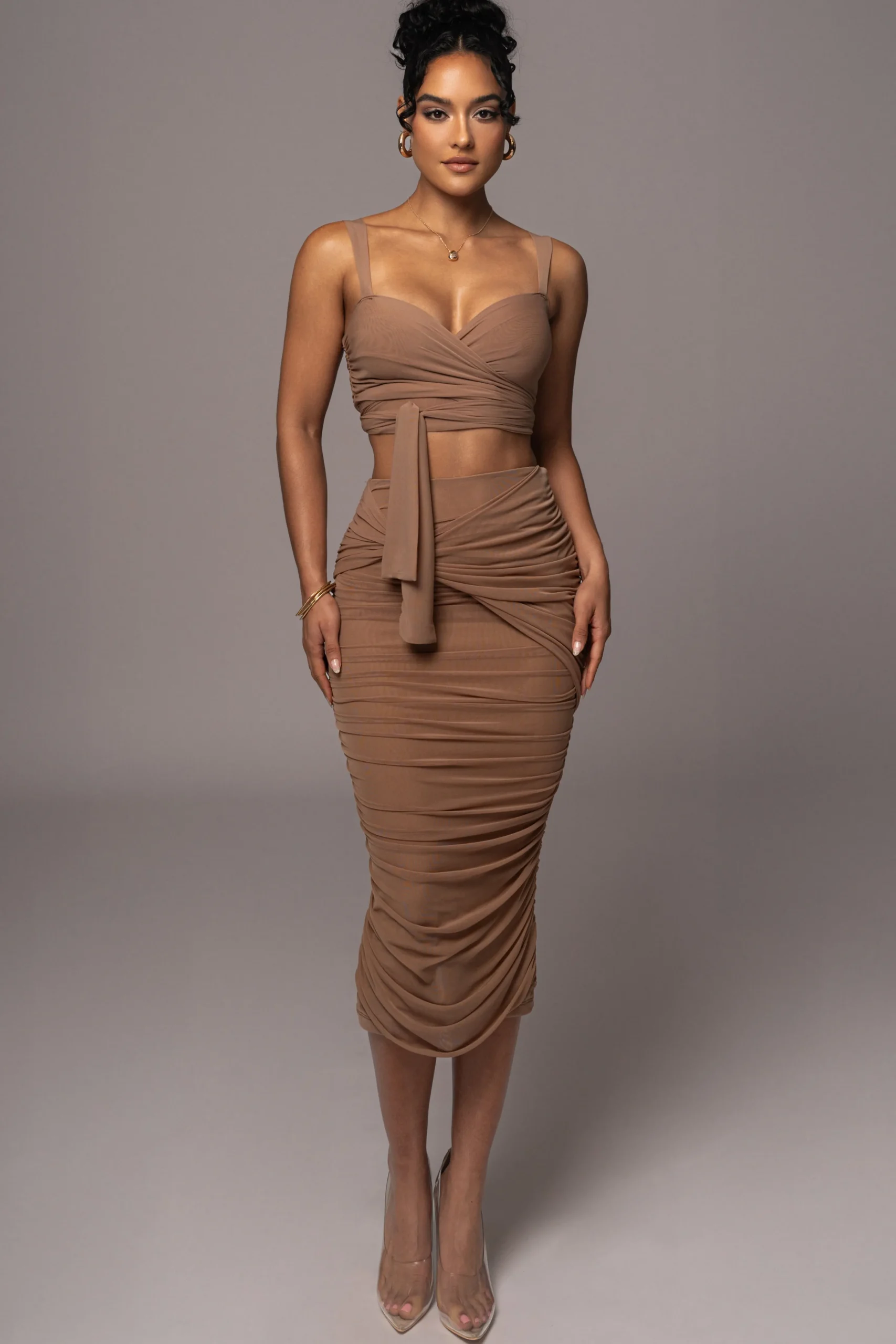 Pecan Extend Your Stay Skirt Set*JLUXLABEL Online