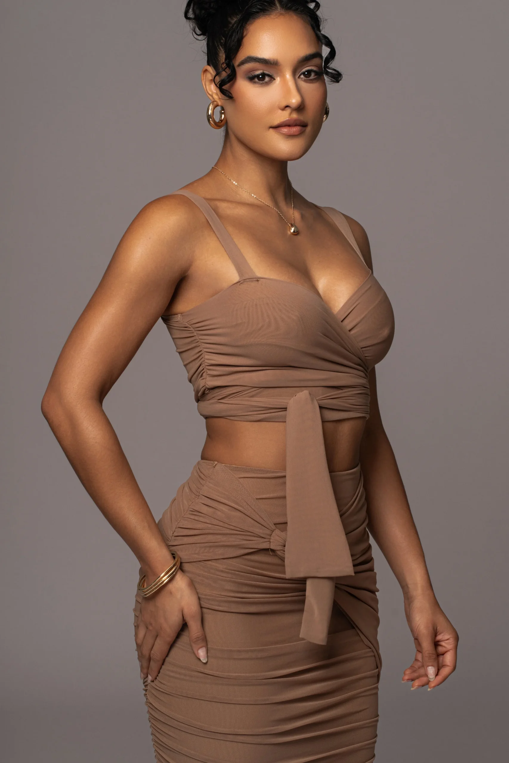 Pecan Extend Your Stay Skirt Set*JLUXLABEL Online