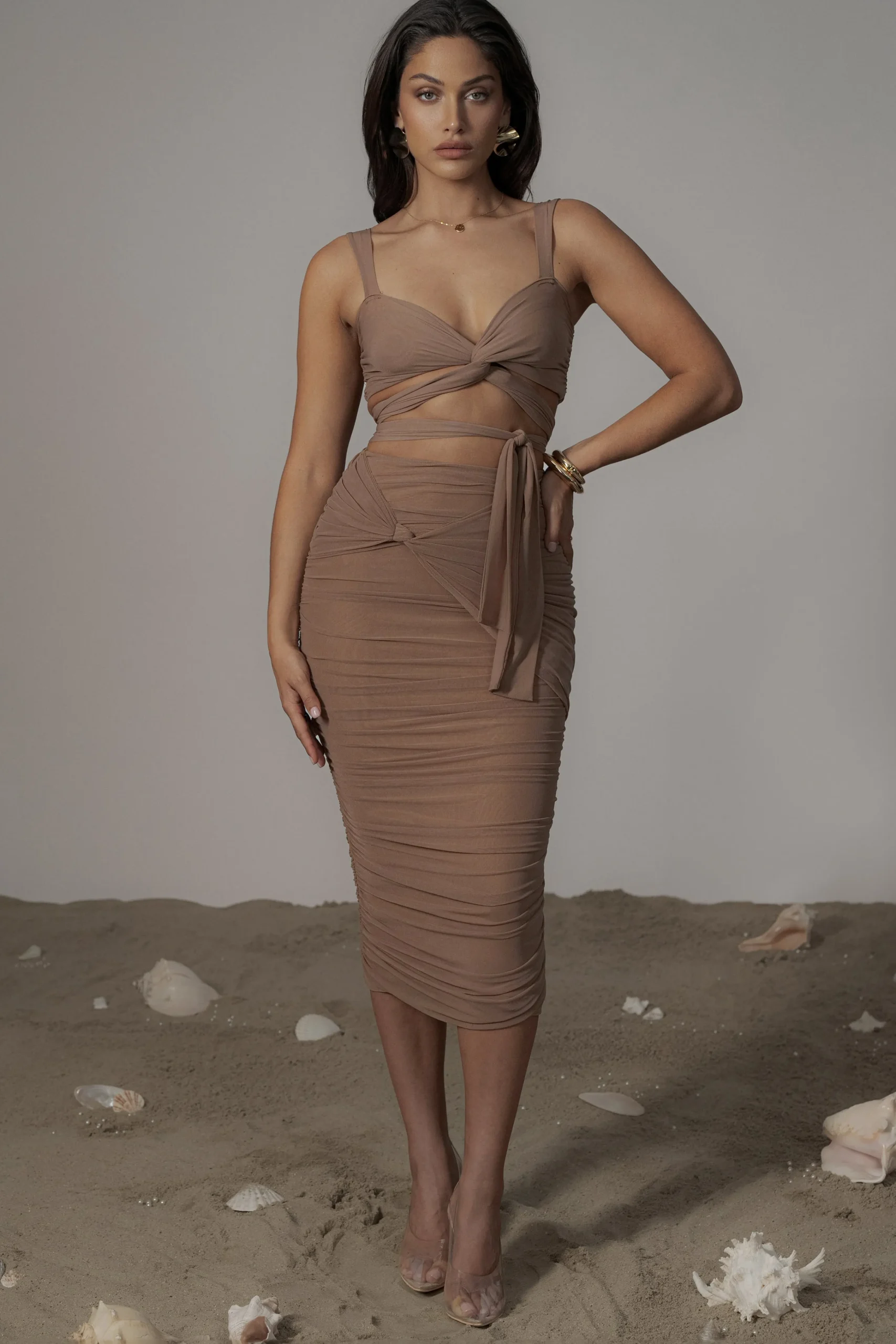 Pecan Extend Your Stay Skirt Set*JLUXLABEL Online