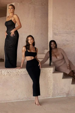 Pecan Look This Way Midi Dress*JLUXLABEL Outlet