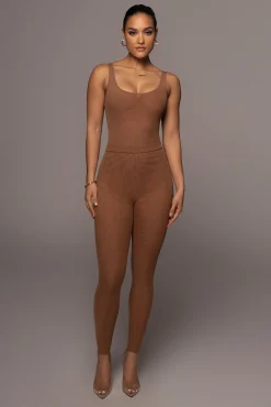Pecan Mesh Essentials Tank Bodysuit Undergarment*JLUXLABEL Fashion