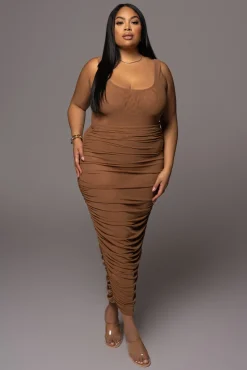 Pecan Mesh Essentials Tank Bodysuit Undergarment*JLUXLABEL Fashion