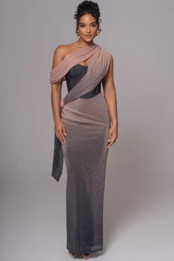Pink Dusk Celestina Draped Maxi Dress*JLUXLABEL Sale