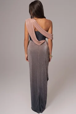 Pink Dusk Celestina Draped Maxi Dress*JLUXLABEL Sale