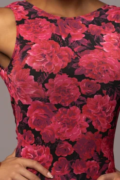 Pink Floral Front And Center Maxi Dress*JLUXLABEL Fashion