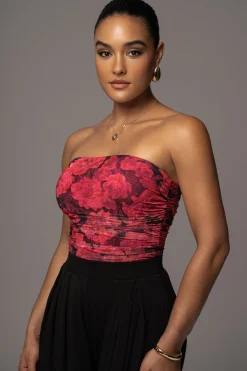 Pink Floral The Riviera Mesh Corset*JLUXLABEL Discount