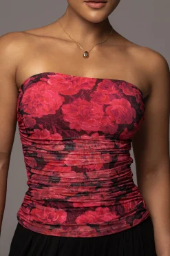 Pink Floral The Riviera Mesh Corset*JLUXLABEL Discount