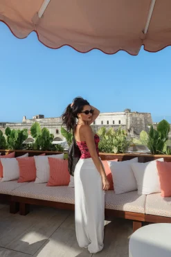 Pink Floral The Riviera Mesh Corset*JLUXLABEL Discount