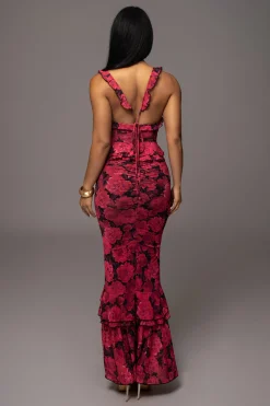 Pink La Costa Ruffle Maxi Dress*JLUXLABEL Best