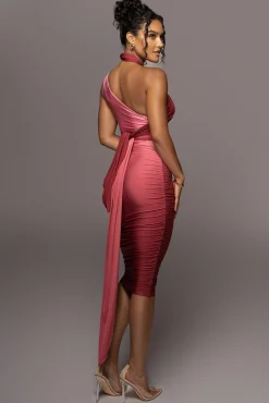 Pink Ombré Edge Of Romance Midi Dress*JLUXLABEL Fashion