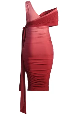 Pink Ombré Edge Of Romance Midi Dress*JLUXLABEL Fashion