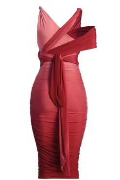 Pink Ombré Edge Of Romance Midi Dress*JLUXLABEL Fashion
