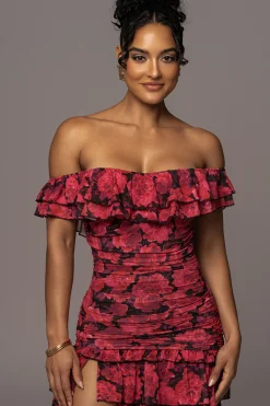 Pink  Power Mesh Passion Tier Dress*JLUXLABEL Outlet