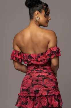 Pink  Power Mesh Passion Tier Dress*JLUXLABEL Outlet