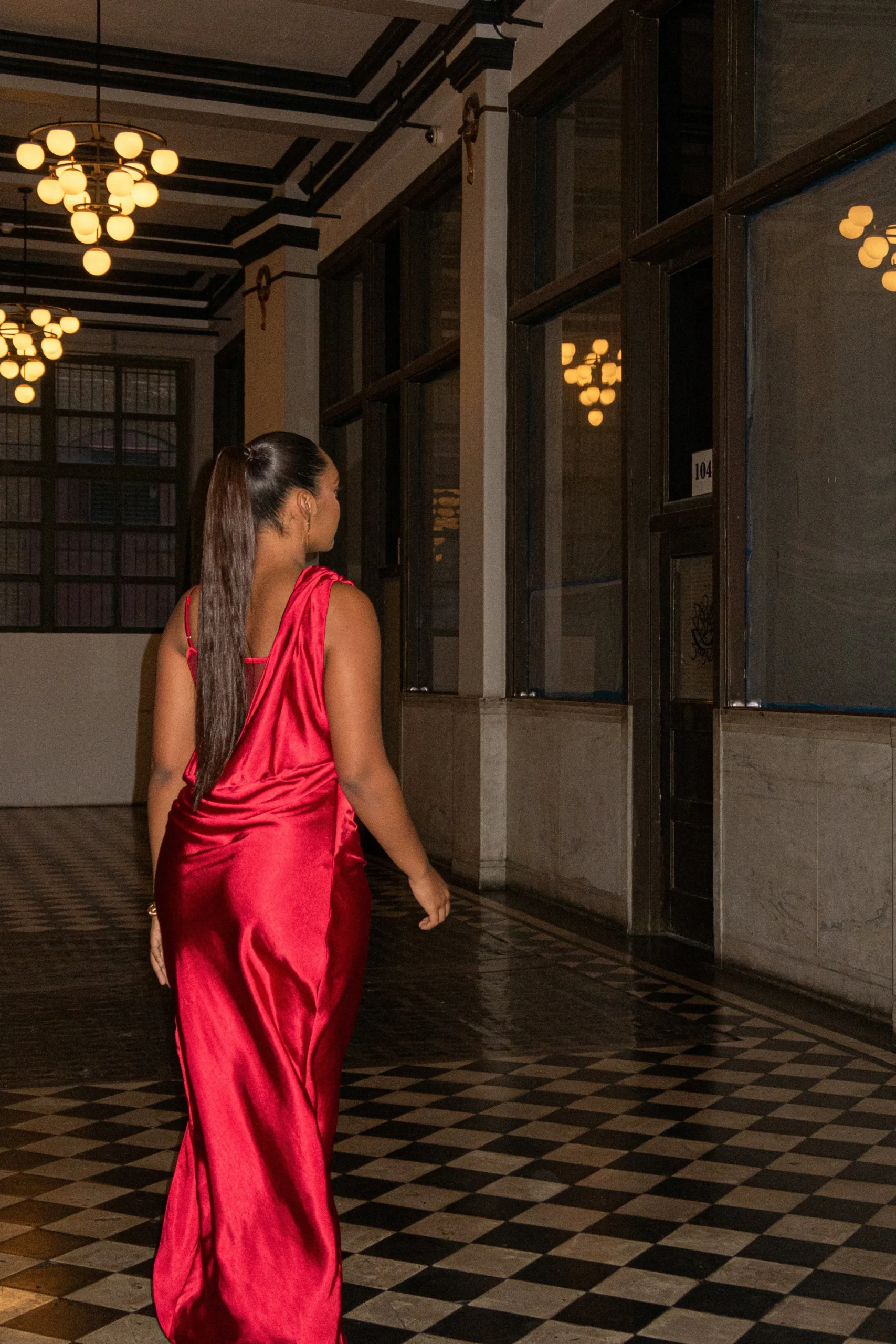 Red Anastacia Drape Maxi Dress*JLUXLABEL New