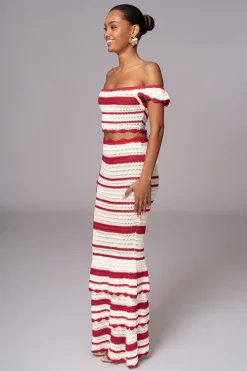 Red Corazon Ruffle Skirt Set*JLUXLABEL Discount