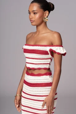 Red Corazon Ruffle Skirt Set*JLUXLABEL Discount