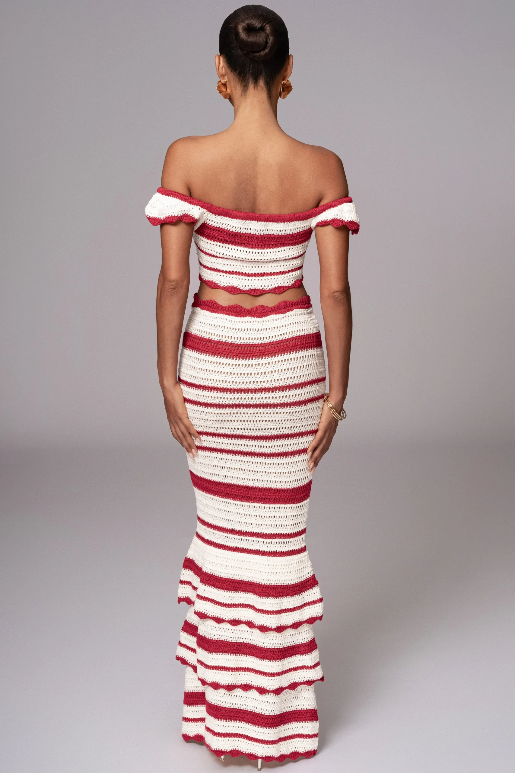 Red Corazon Ruffle Skirt Set*JLUXLABEL Discount