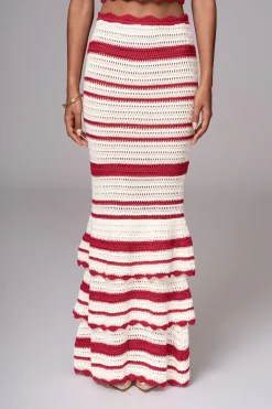 Red Corazon Ruffle Skirt Set*JLUXLABEL Discount