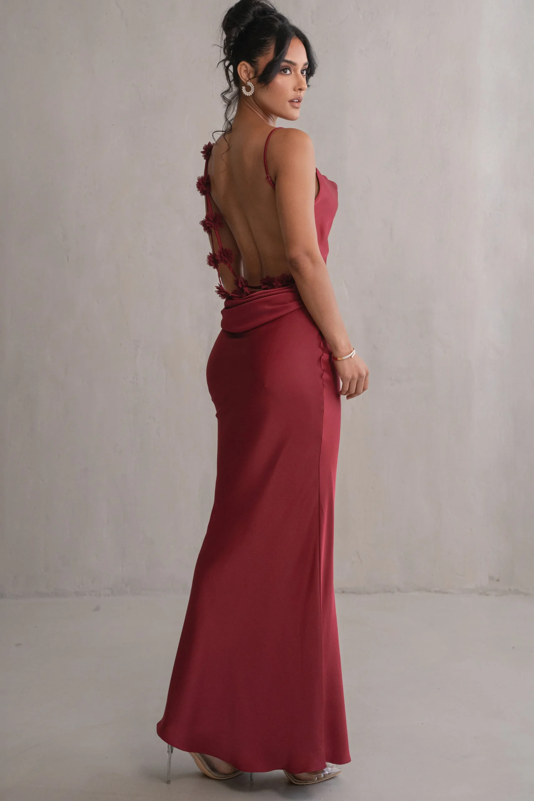 Red Down The Aisle Satin Gown*JLUXLABEL Discount