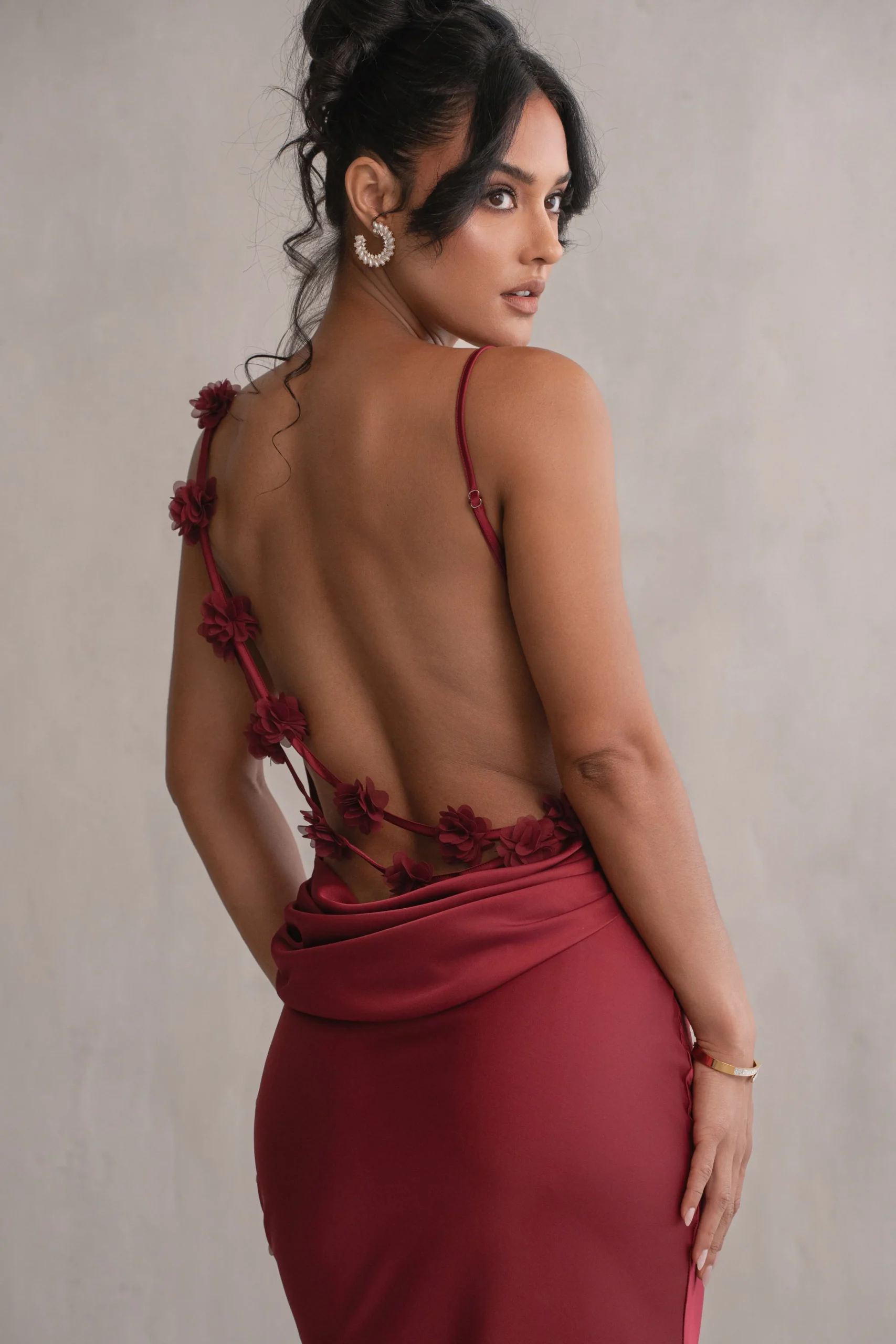 Red Down The Aisle Satin Gown*JLUXLABEL Discount