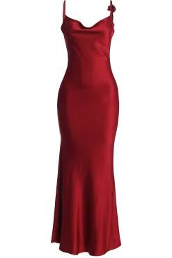 Red Down The Aisle Satin Gown*JLUXLABEL Discount