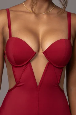 Red Enchantment Bustier Maxi Dress*JLUXLABEL Hot