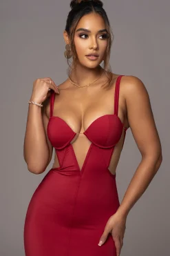 Red Enchantment Bustier Maxi Dress*JLUXLABEL Hot