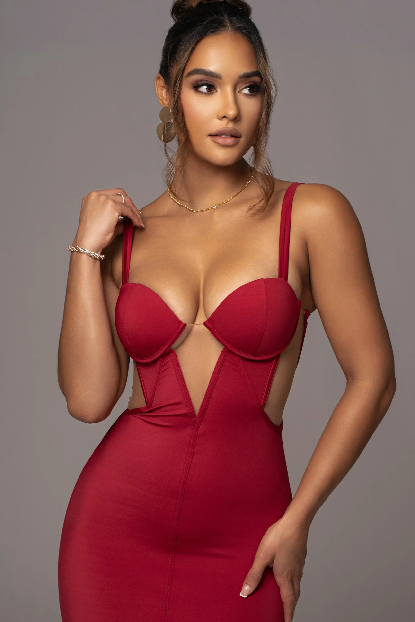 Red Enchantment Bustier Maxi Dress*JLUXLABEL Hot