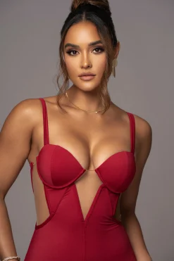 Red Enchantment Bustier Maxi Dress*JLUXLABEL Hot